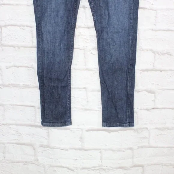 Michael Kors Blue Denim Slim Fit Medium Wash Parker Jeans Size 33 - Picture 3 of 10